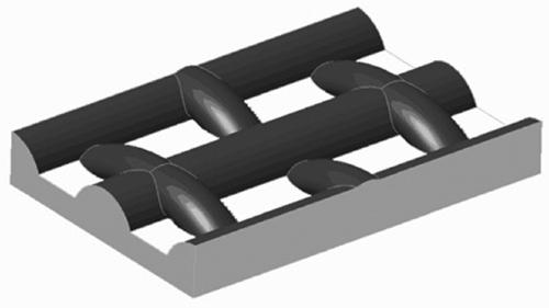 A preparation method of arched graphene three-dimensional network