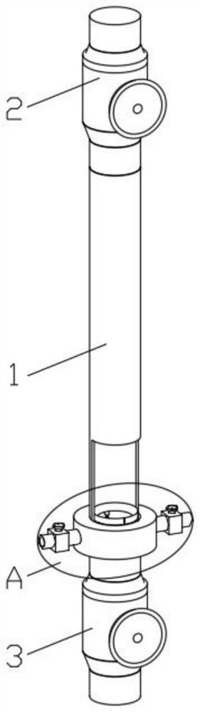 Building water supply and drainage device with self-dredging function