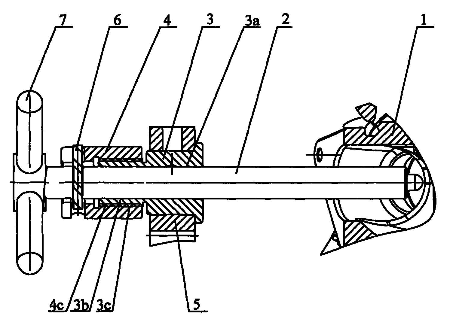 Long-stroke quick clamping mechanism