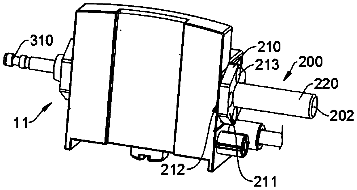 Containing piece, pump head and pressure pump