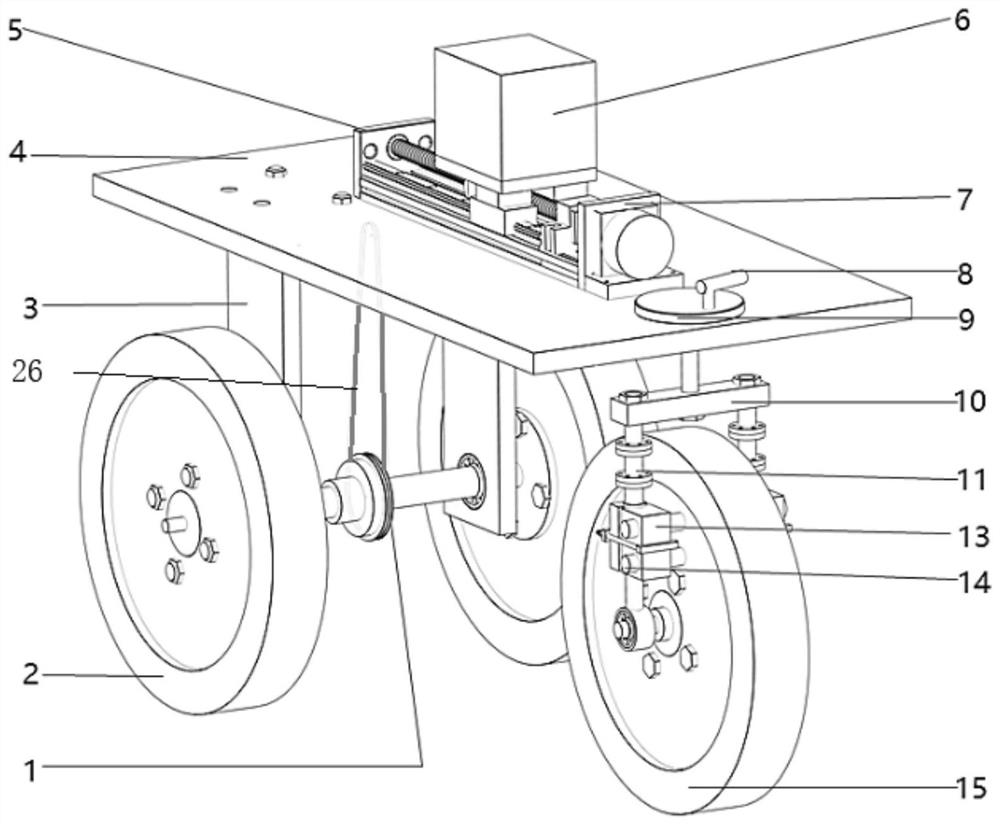 Aircraft wheel-runway friction coefficient measuring vehicle and use method