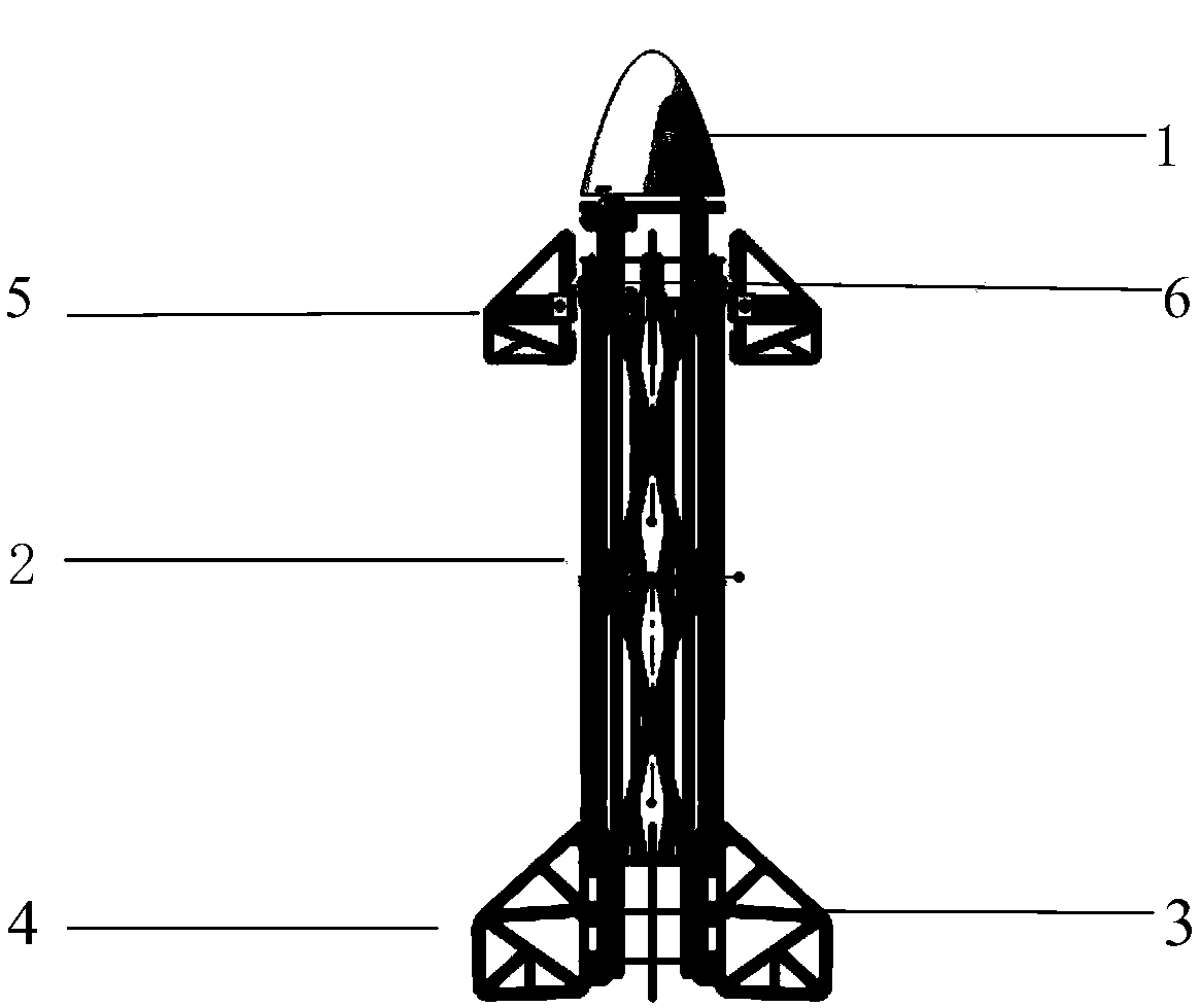 Controllable control surface-based rocket and attitude self-correction control method thereof