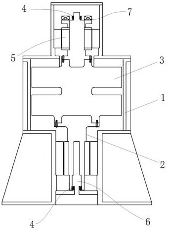 Flywheel motor and adjustable and controllable pump oil cooling method thereof