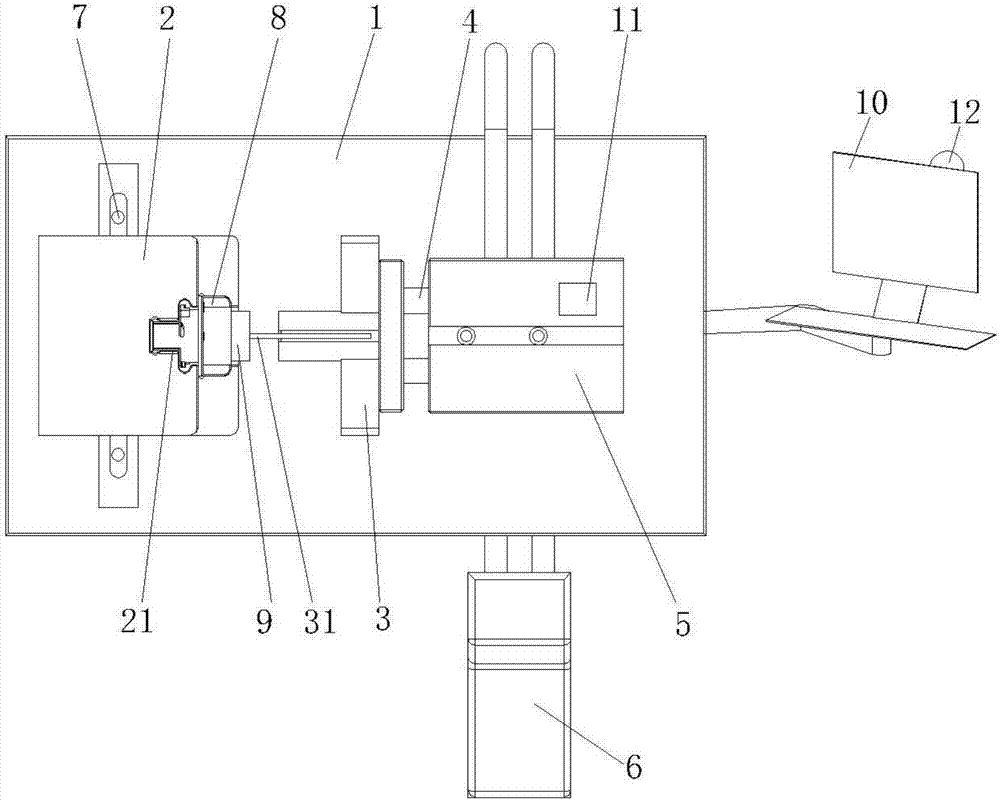 Safe assembling device for assembling automobile lamp holder sealing ring