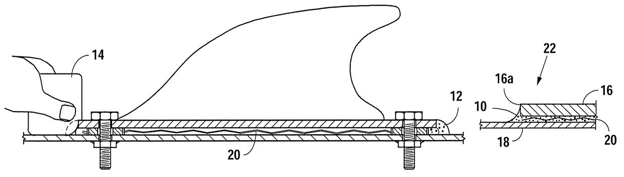 Polyurea perimeter seal for an aircraft antenna or other aircraft part