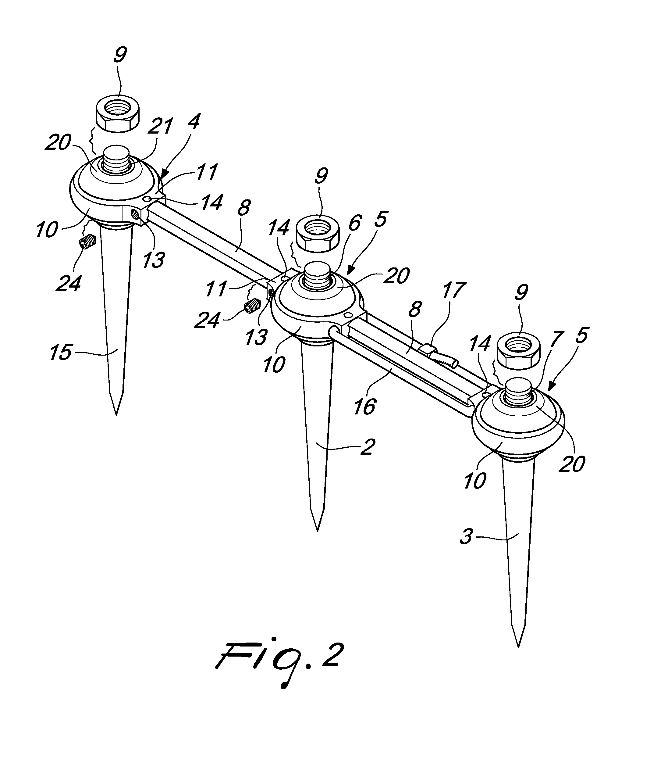 Modular vertebral stabilizer