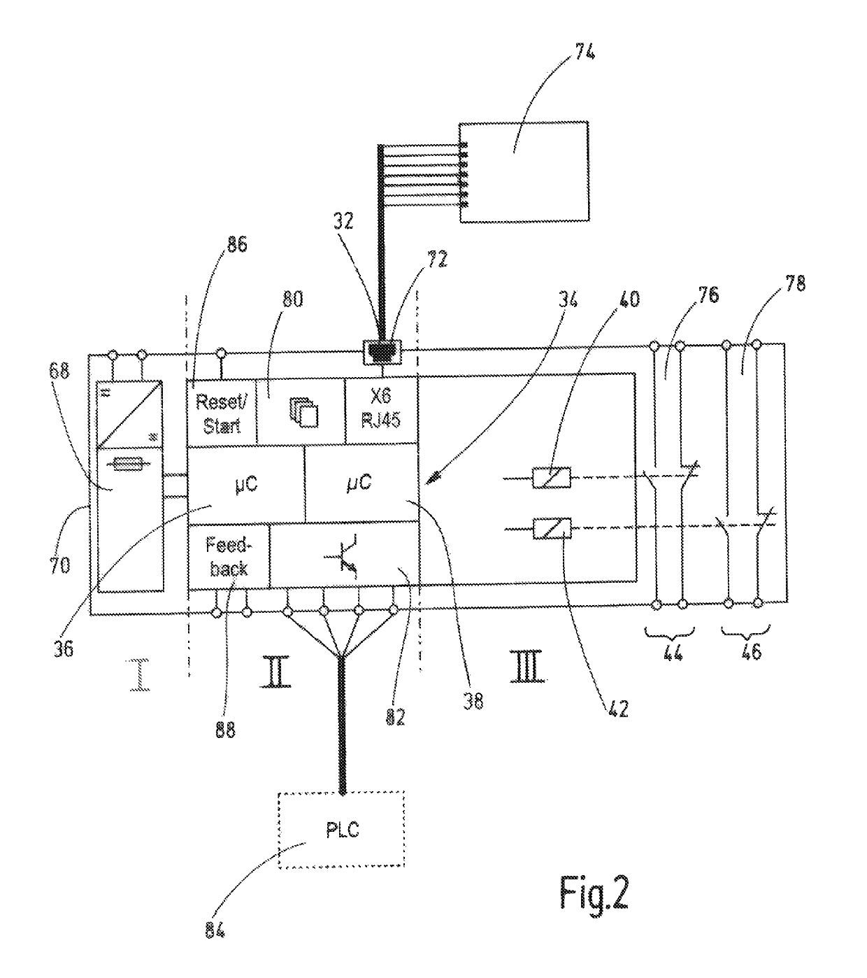 Device and method for failsafe monitoring of a moving machine part