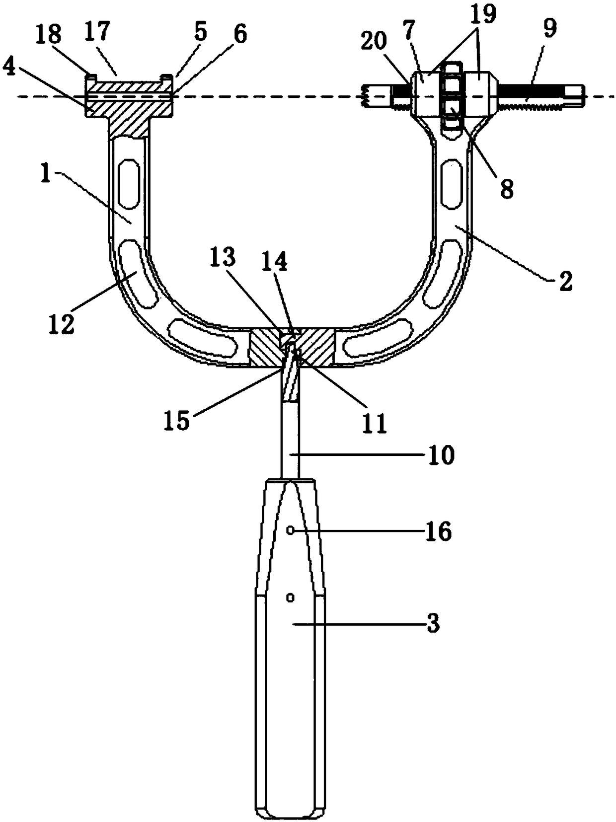 Calcaneal sustentaculum tali guide and using method thereof