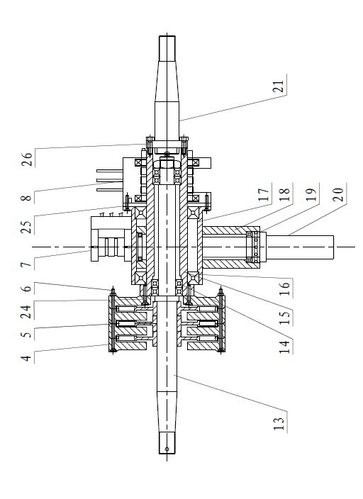 Double-paddle wind driven generator