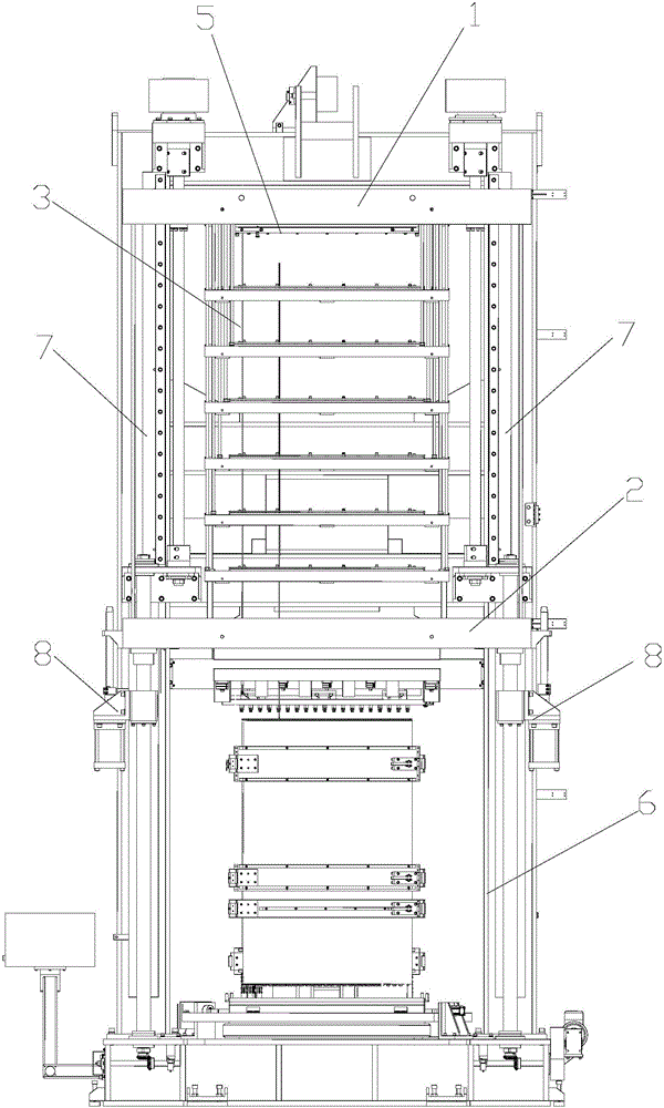 Structure with expanding rod free of being extracted and pipe expander