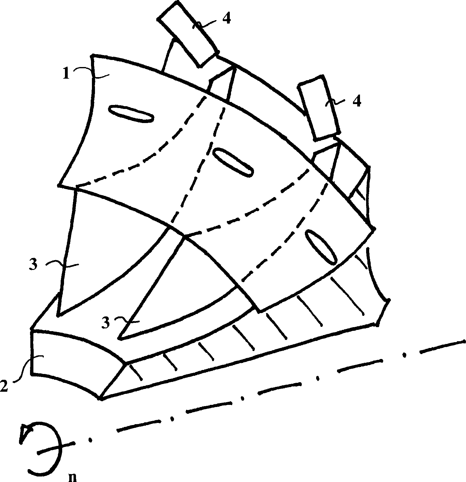 Vibration reduction in an exhaust gas turbo-supercharger