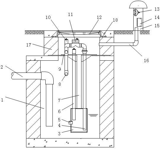 Sump well for vacuum drainage system