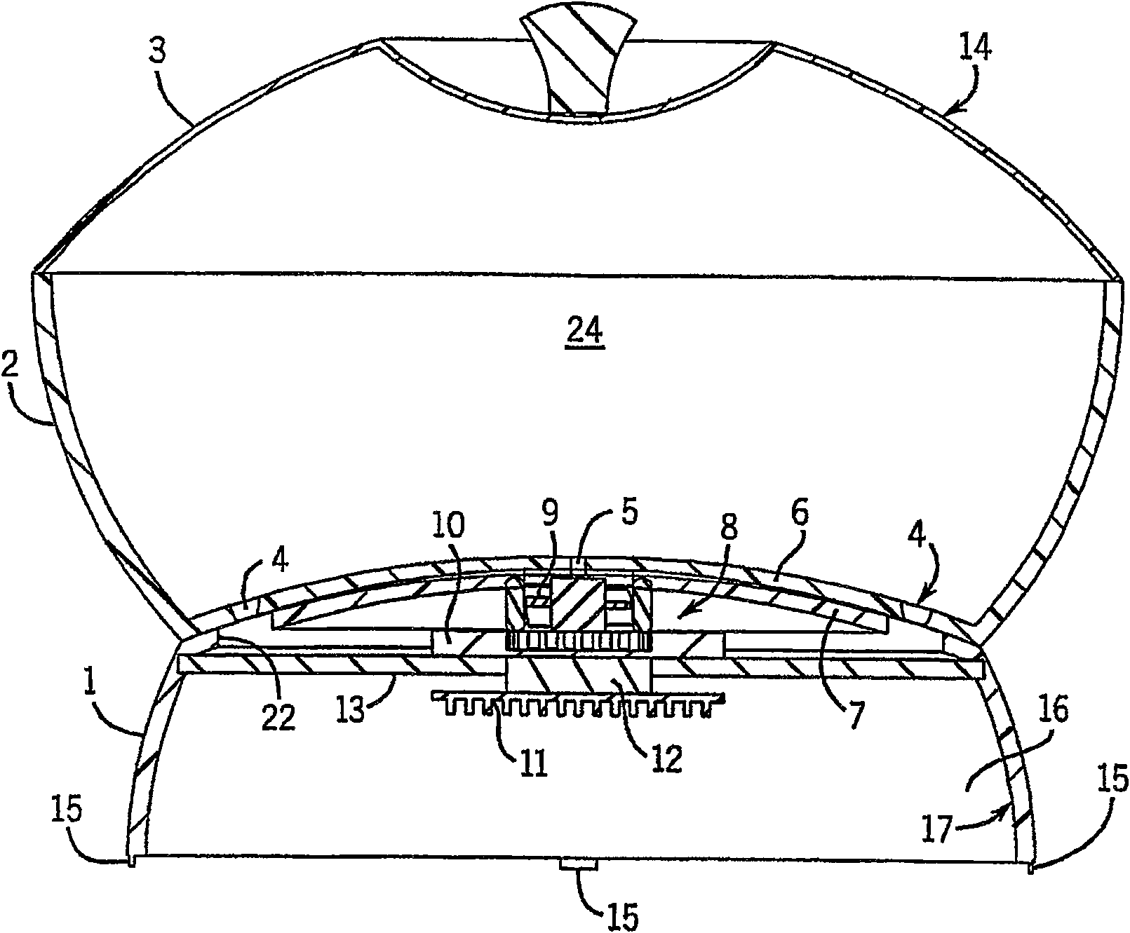 Food chiller with optimized air flow