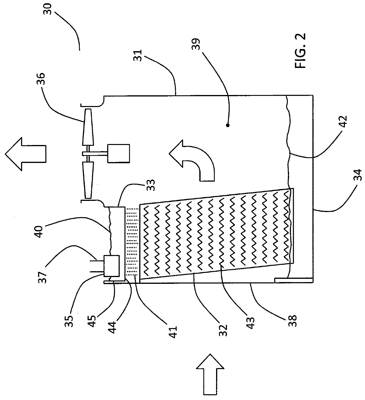 Cooling tower water distribution system