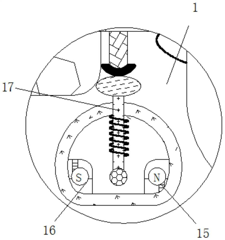 Intelligent cleaning device for scraps during grinding of hardware