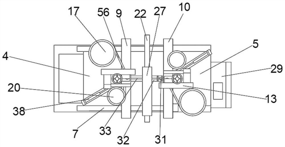 Bidirectional parallel riveting device