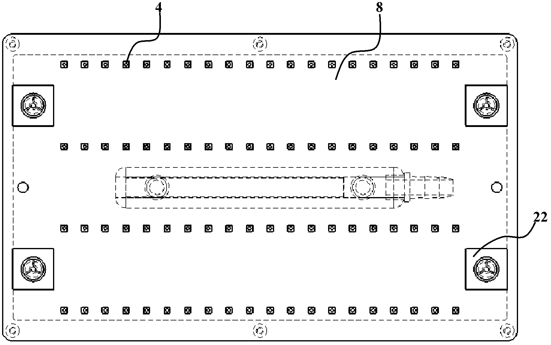 Sucking disc device used for transferring semi-conductor crystal grains on graphite boat