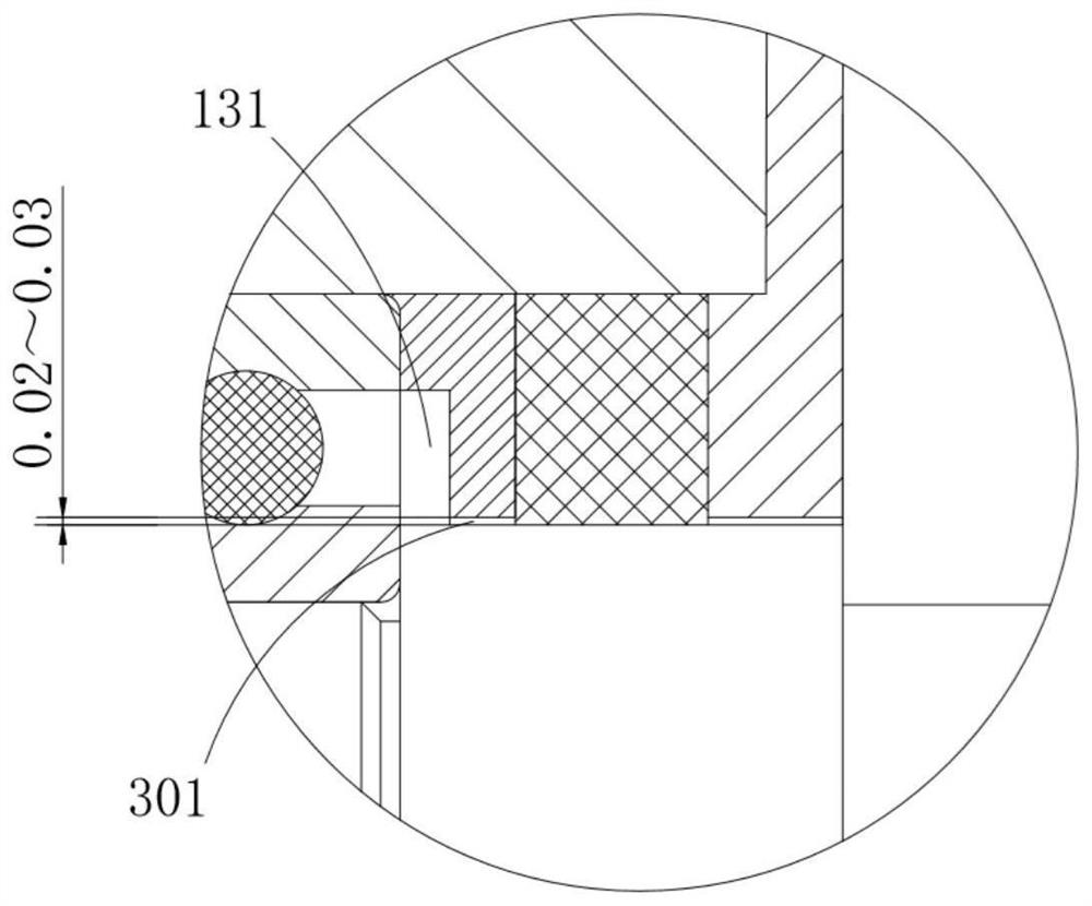 Sealing structure of angle grinder gear box lubricated by lubricating oil and angle grinder