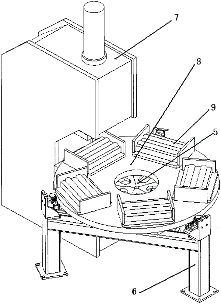 Two-wheel drive intermittent rotary table