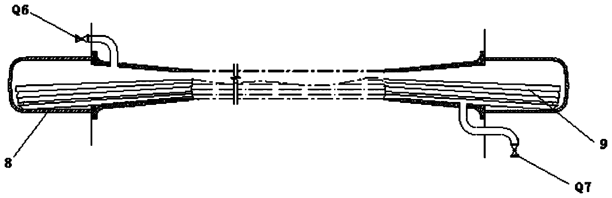 An anti-rust fuel injection device for steel bundles in a prestressed channel and an fuel injection method thereof