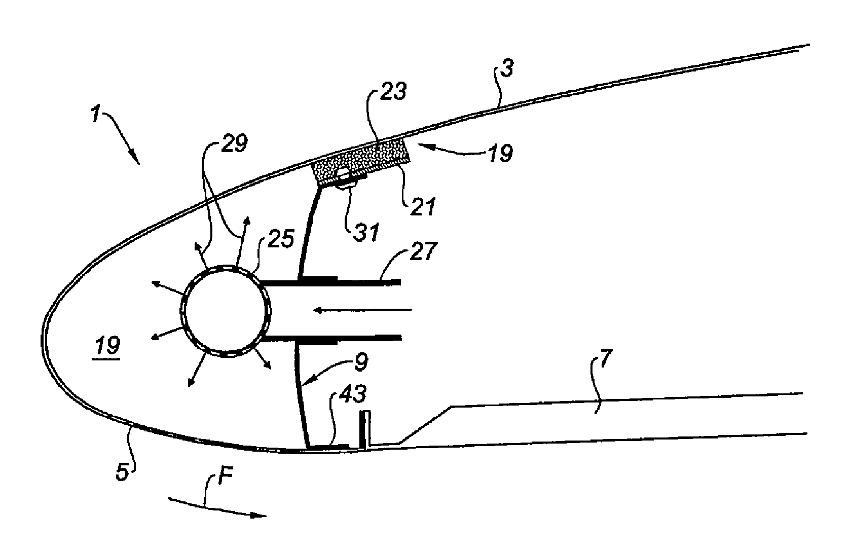 Assembly of components connected by a device that maintains the integrity of the surface of one of the components