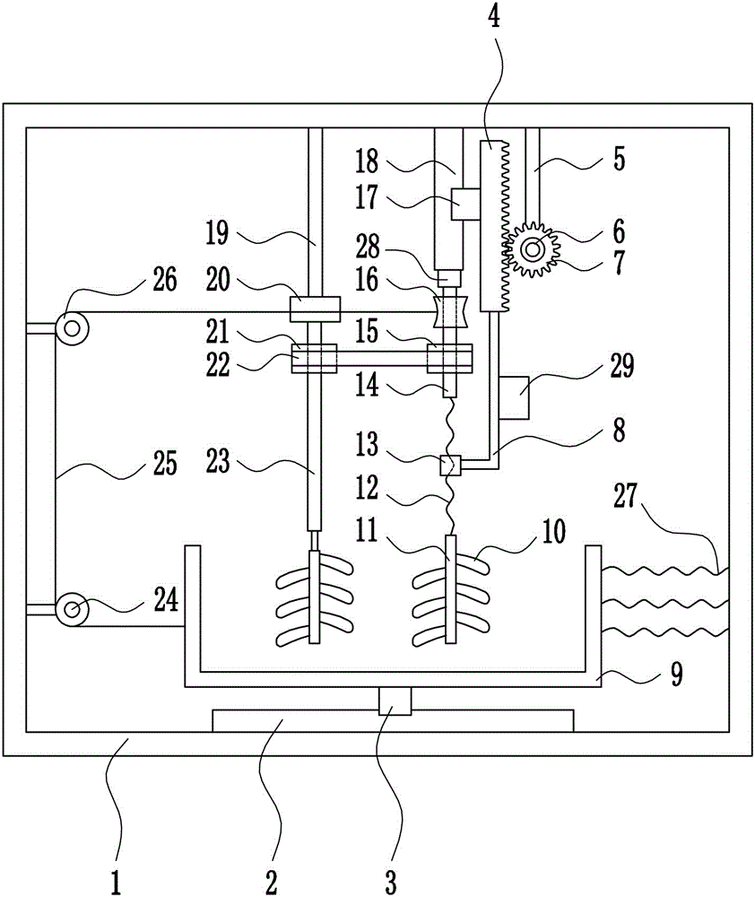 High-efficiency cement mixing device for construction sites