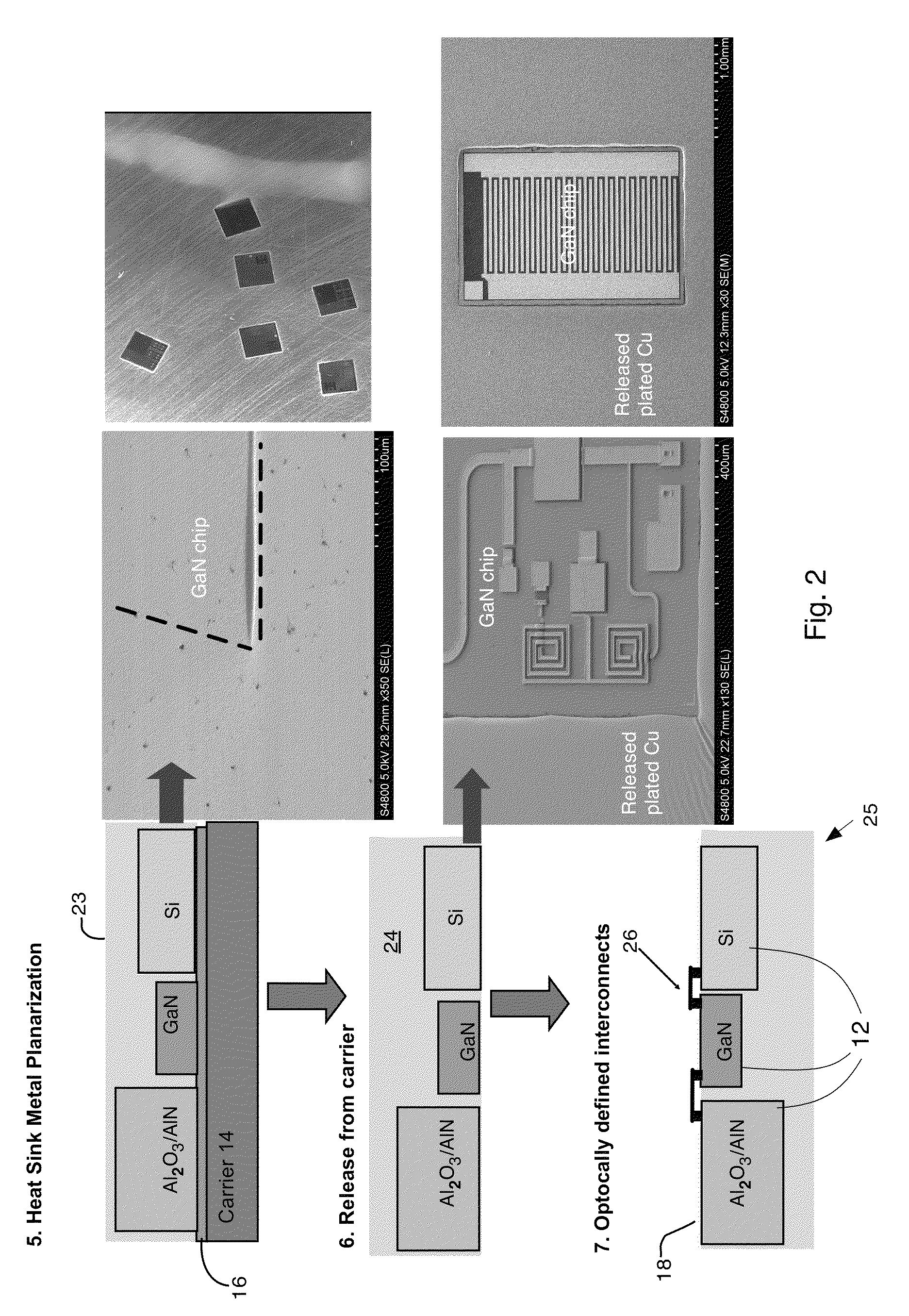 Method of mounting electronic chips