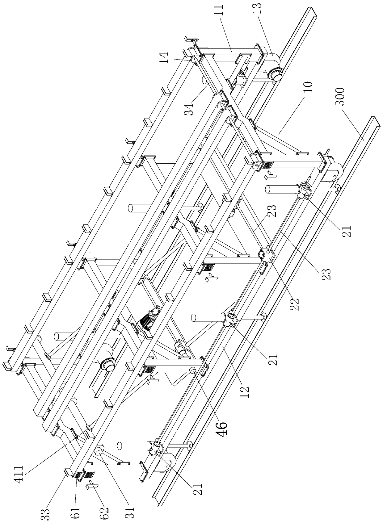 Industrial Furnace Flue Masonry Arch Tire Construction Vehicle and Arch Tire Supporting Method