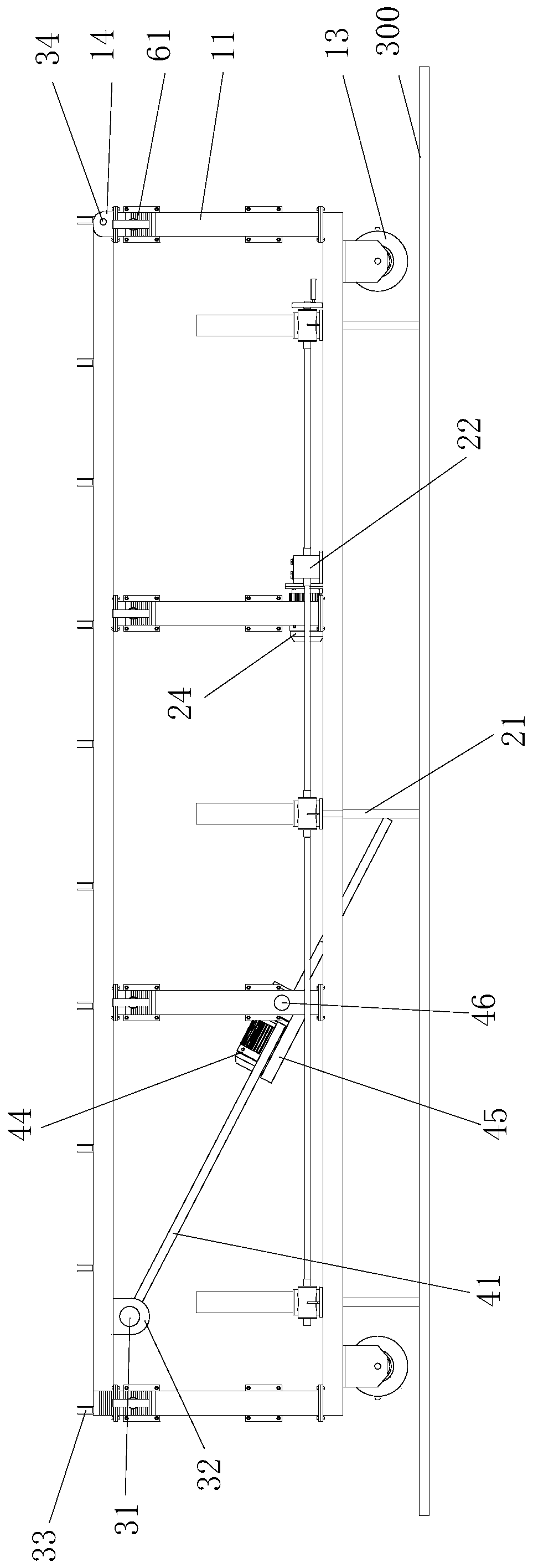 Industrial Furnace Flue Masonry Arch Tire Construction Vehicle and Arch Tire Supporting Method