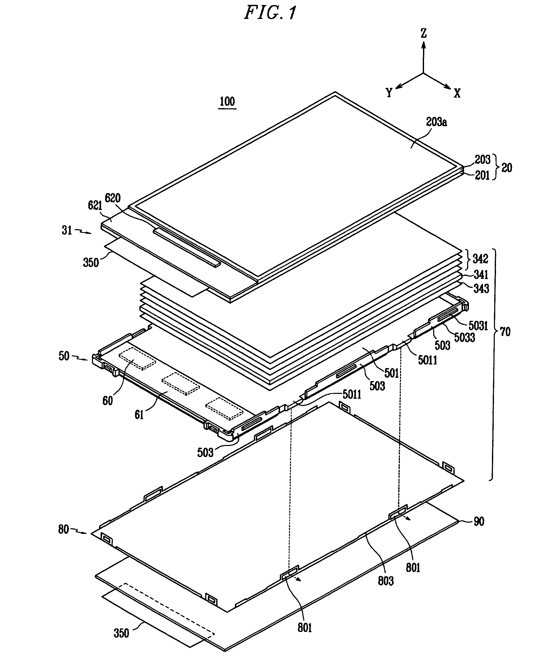 Display device having an enlarged display area