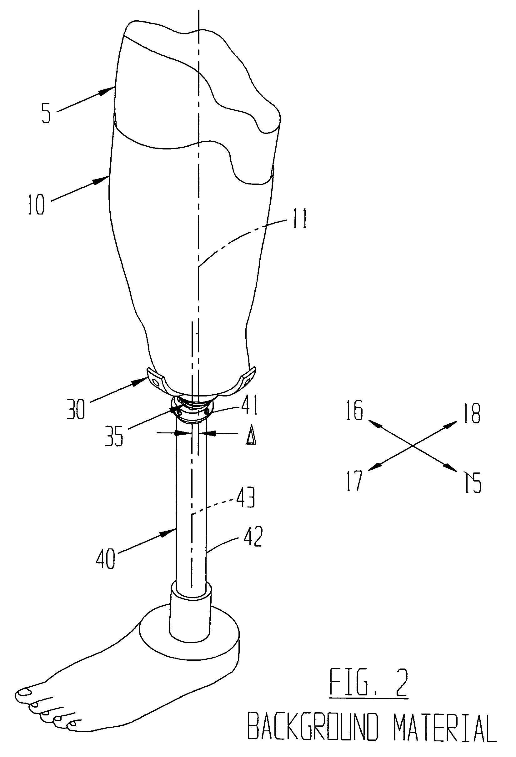Device for offsetting prosthetic components