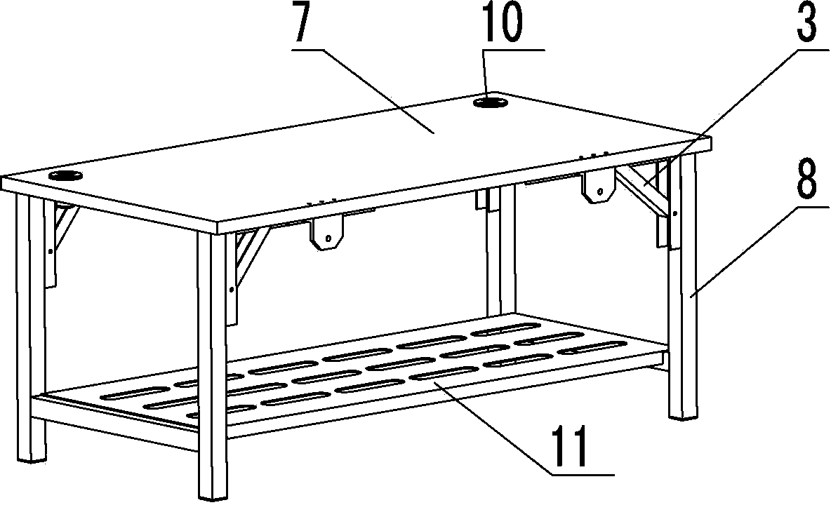 A multifunctional camp bed