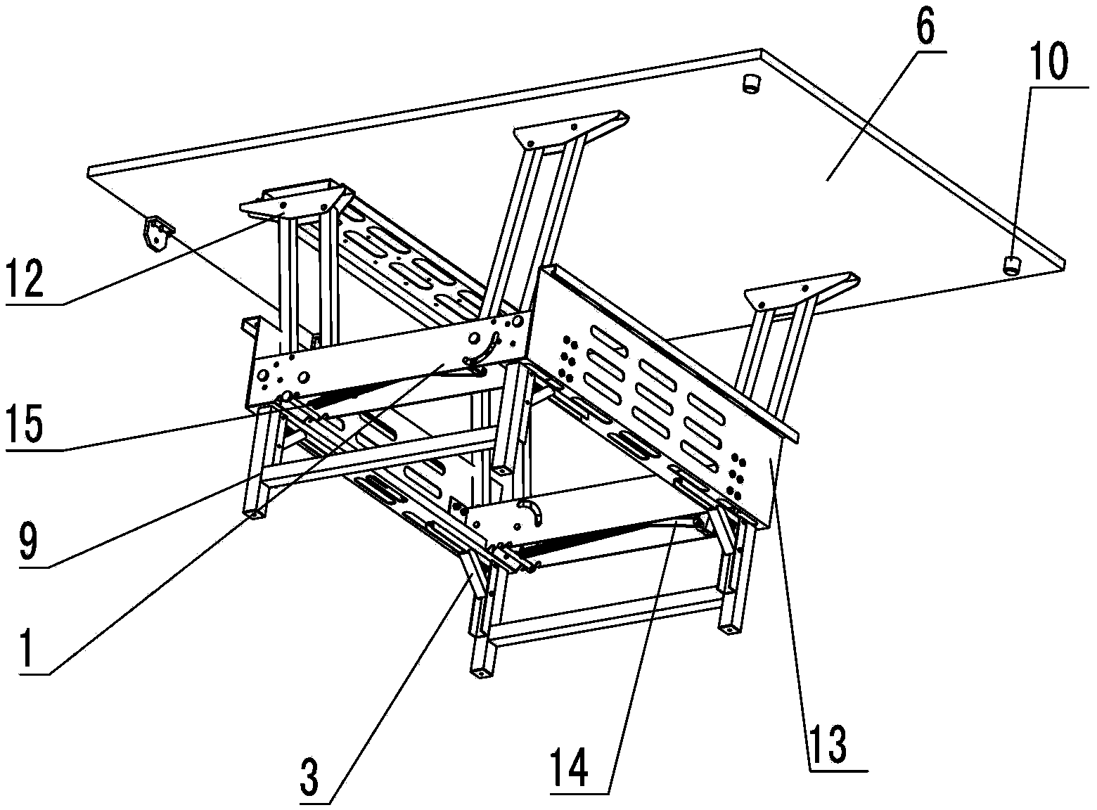 A multifunctional camp bed