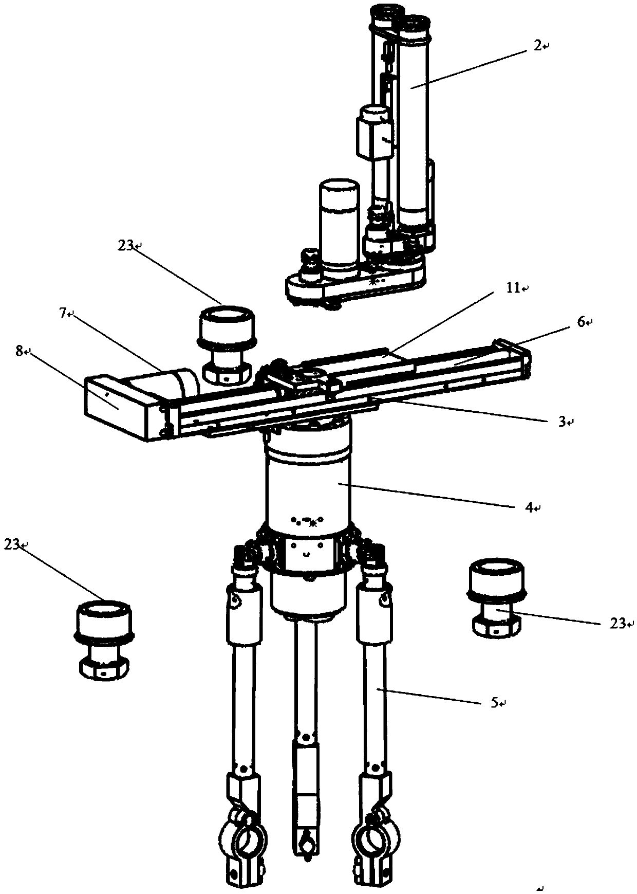 High-temperature gas cooled reactor heat transfer tube inspection device