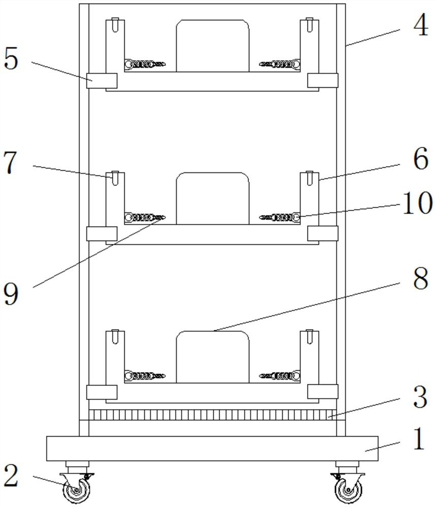 A storage device for automobile steering wheel parts