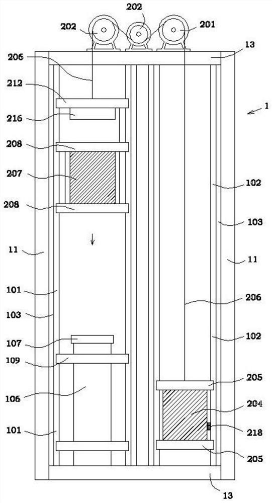 Traction driving pile driver and self-propelled traction driving pile driver