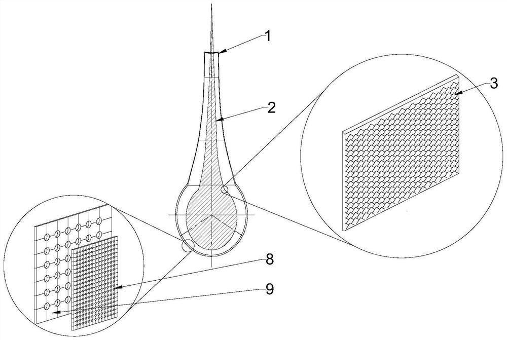 Bionic sebaceous gland and artificial skin