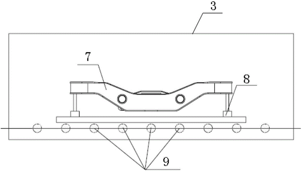 Hanging bracket for shot blasting and shot blasting method