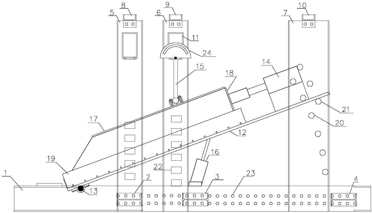 Simulation test platform for researching geotechnical engineering with potential failure surface