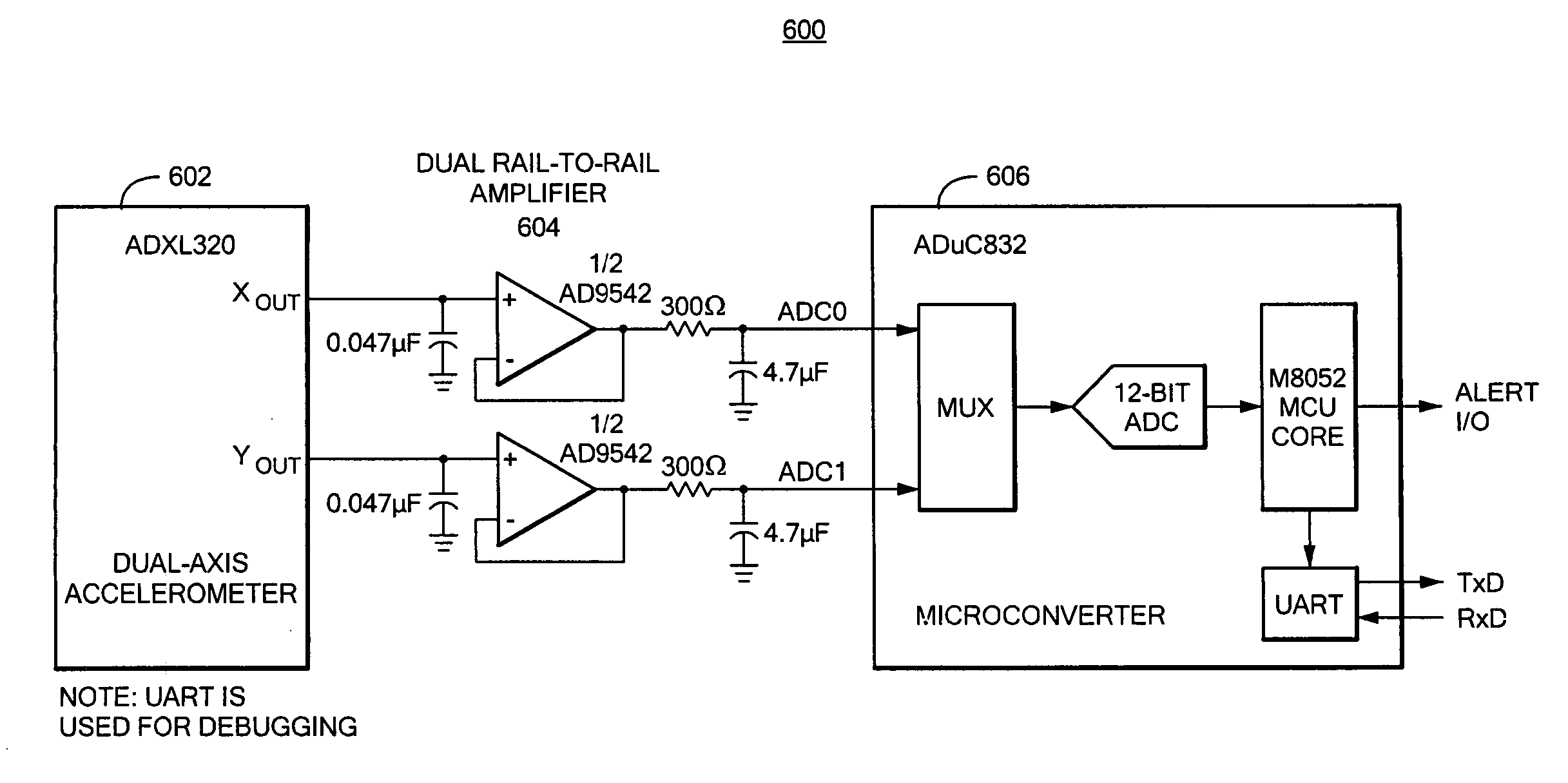 Accelerometer-based differential free fall detection system, apparatus, and method and disk drive protection mechanism employing same