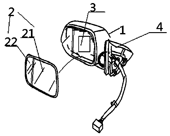 An intelligent rearview mirror and its working method