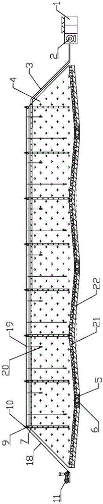 Organic bank-soil leaching system for repairing heavy metal and petroleum soil contamination