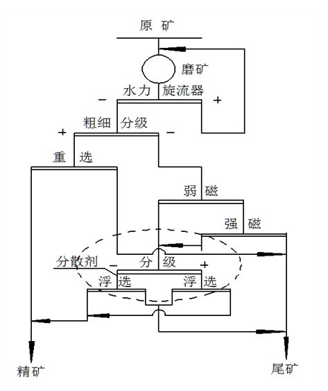 Mineral processing technology of hematite containing chlorite