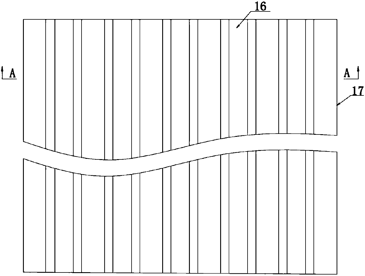 Vertical washing trough