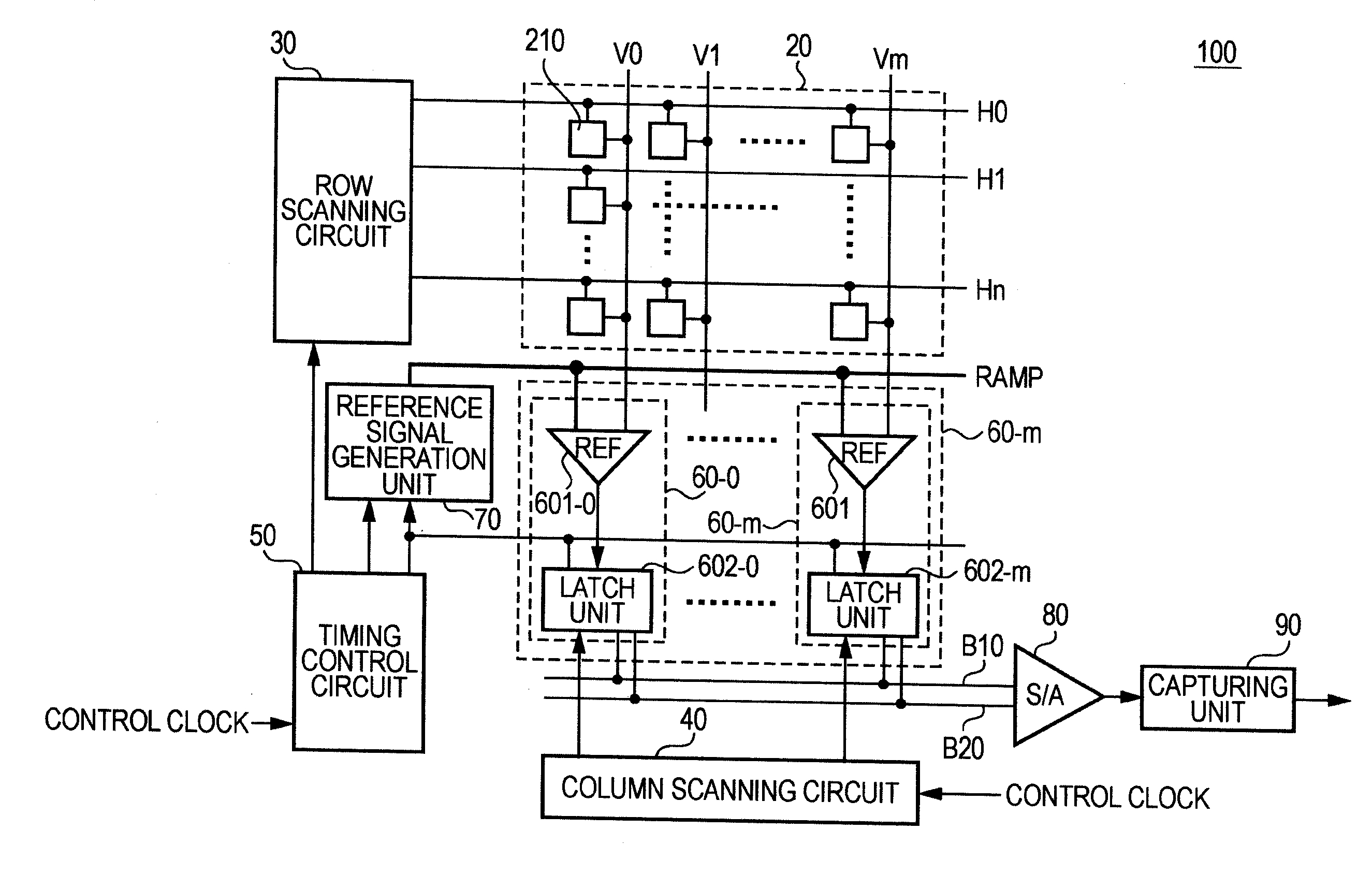 Solid-state imaging device, data transfer circuit, and camera system