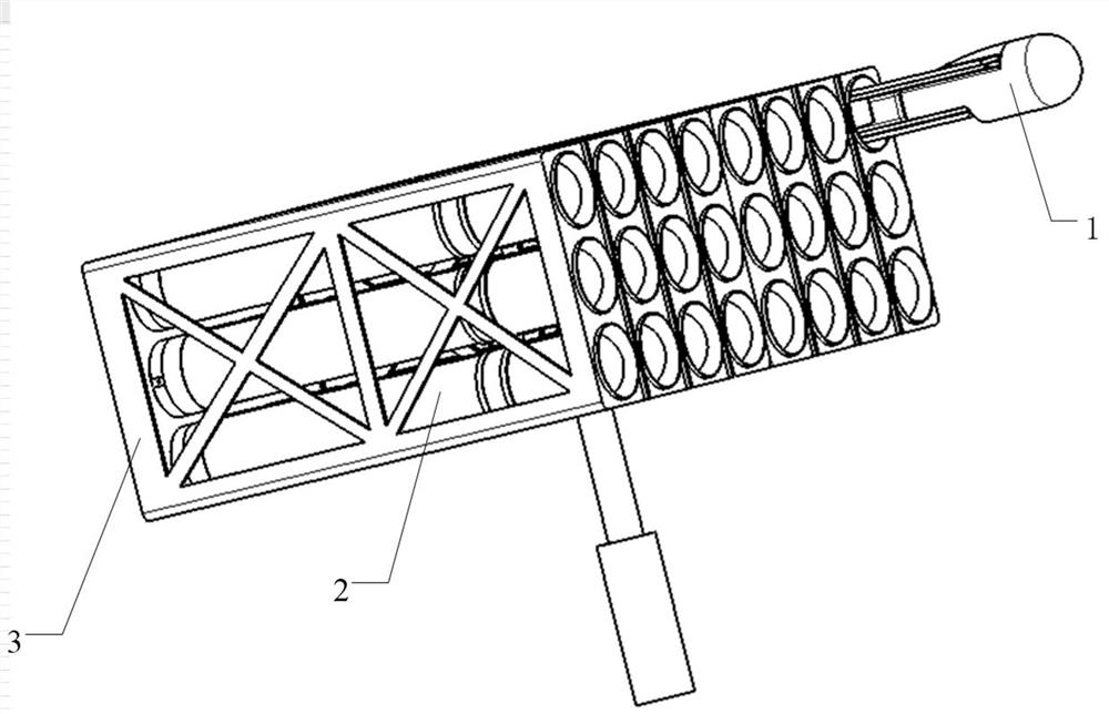 Multi-connected cartridge shooting patrol bomb, system and working method