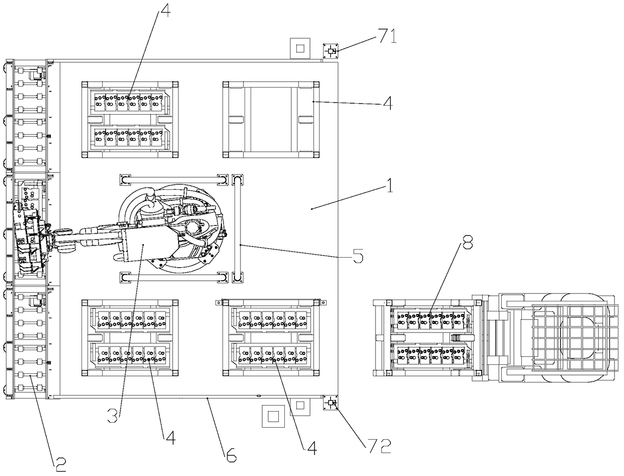 Robotic handling line for engine cylinder heads