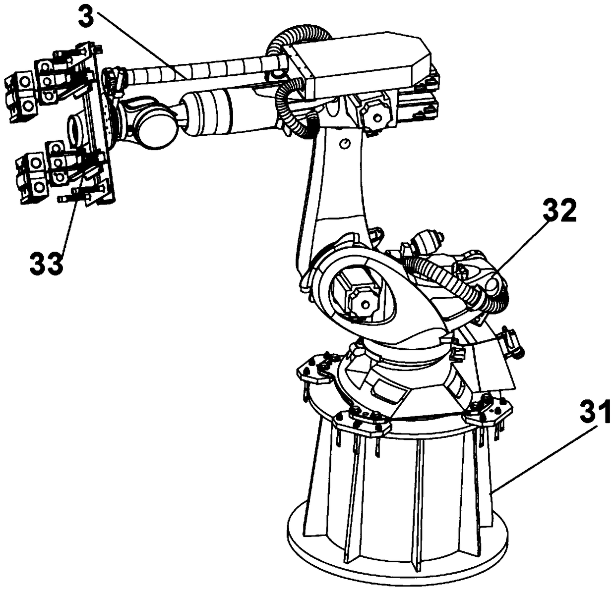 Robotic handling line for engine cylinder heads