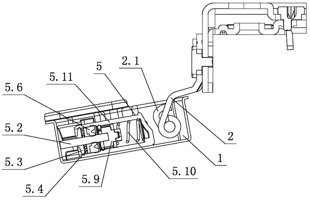 Damping force releasing and locking mechanism of furniture hinge