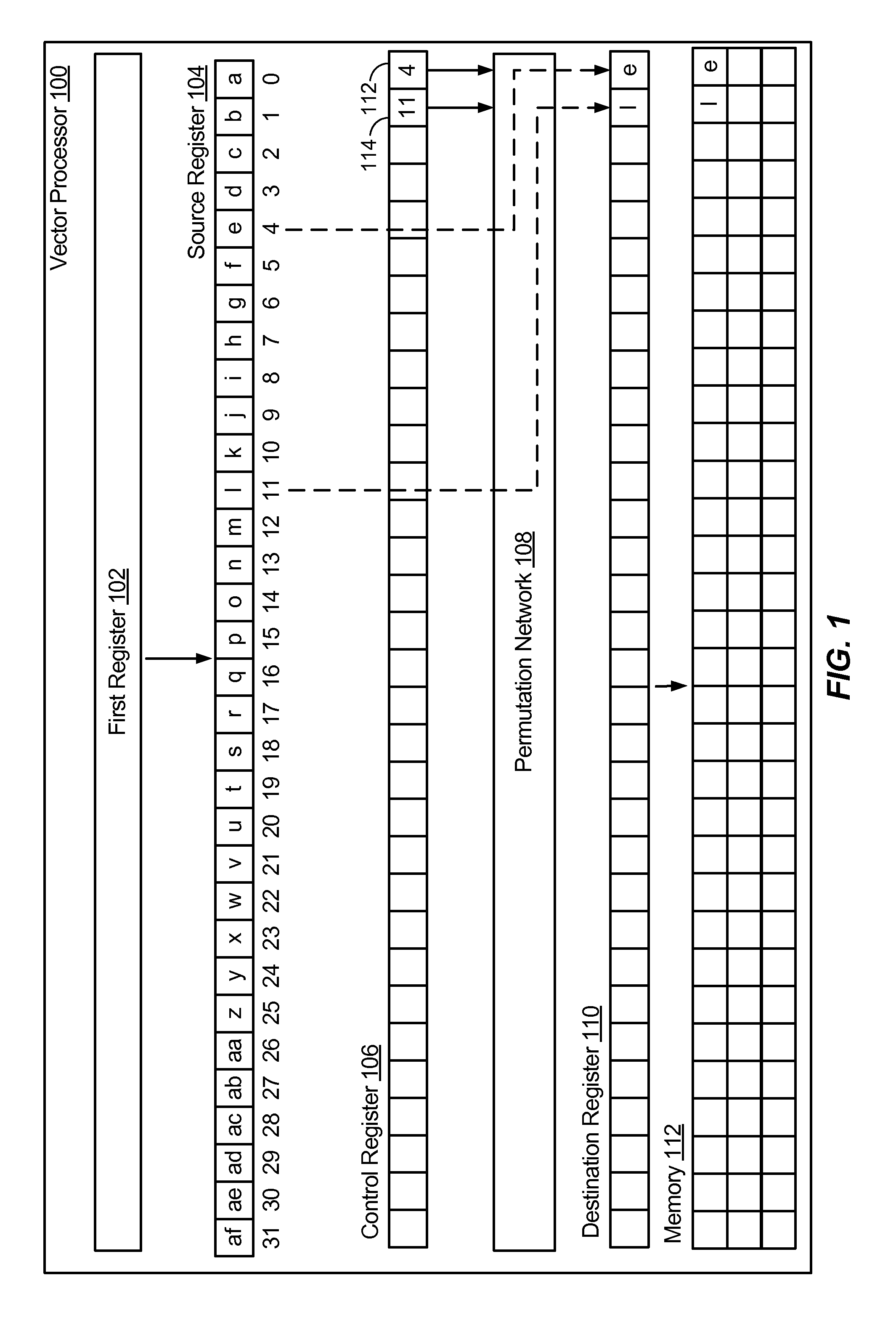 Systems and methods of data extraction in a vector processor